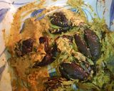 A picture of step 2 of Nawabi Brinjal.