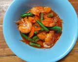 Foto langkah ke 4 dari resep Udang Buncis Balado.