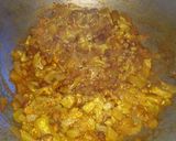 A picture of step 3 of Lauki Chana Masala.