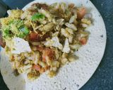 A picture of step 10 of Papad chat.
