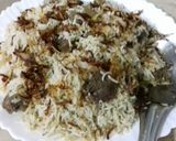 A picture of step 8 of Yakhni Pulao.