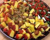 A picture of step 1 of Healthy appetizers on a toothpick.