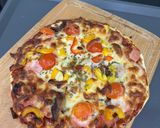 Hình bước làm 3 của món Pizza Đế Mỏng Không Men Nở
