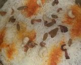 A picture of step 4 of Nawabi chicken biryani.