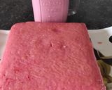 A picture of step 8 of Rose milk cake.