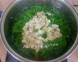 Hình bước làm 2 của món Canh rau lang nấu nghêu