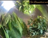 A picture of step 1 of Hara Bhara Parantha (Leafy wholeweat Flatbread).