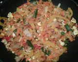 A picture of step 4 of Veggies and egg stir fry.
