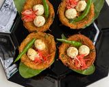 A picture of step 4 of Aloo Paneer Bird Nest.