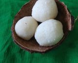 A picture of step 5 of Coconut ladoo.