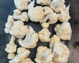 A picture of step 1 of Baked cauliflower with tahini sauce.