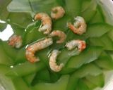Hình bước làm 4 của món Canh bí nấu tôm nõn