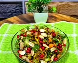 A picture of step 4 of Moong Moth Sprouts Chaat - Protein-Rich Weight Loss Healthy chaat.