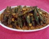 Stuffed bhindi (okra) with peanuts & coconut Masala recipe step 7 photo