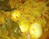 Foto langkah ke 6 dari resep Masak kuning labu Siam + telur + tahu.
