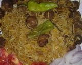 A picture of step 1 of Moti pulao biryani.