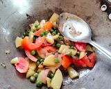 A picture of step 3 of Masala oats.
