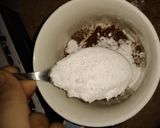 A picture of step 3 of Chocolate mug cake.