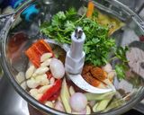 Hình bước làm 1 của món Gỏi tôm sốt Thái 🦐🌶