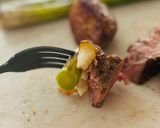 Foto del paso 4 de la receta: Entrecot a baja temperatura con trigueros y patatas (sous vide)🥩 🧈 🥔