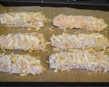 A picture of step 2 of Cheesy salmon fish fingers.