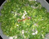 A picture of step 4 of Jowar Roti with Green Garlic.