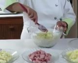 Foto del paso 2 de la receta: Espagueti con crema, jamón y piña