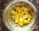 A picture of step 4 of Mango Custard.
