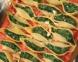 Une image de l'étape 5 de Conchiglioni ricotta épinards.