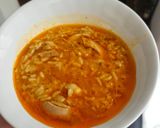A picture of step 11 of Chicken Soup (Çorbë pule).
