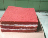 Foto langkah ke 14 dari resep Red Velvet Cake Simple.