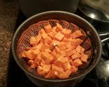 A picture of step 1 of Sweet potato black bean enchiladas.