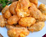 A picture of step 5 of Yam balls.