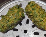 A picture of step 4 of Kothambir vadi (Maharashtrian recipe).