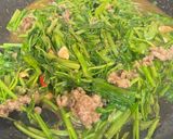 沙茶牛炒空心菜的食譜步驟7照片