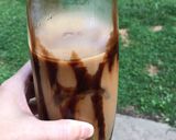 A picture of step 2 of Mocha iced coffee.