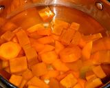 Foto del paso 1 de la receta: Crema de zanahoria y zapallo