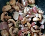 A picture of step 4 of My Garlic, Mustard, Pork & Mushroom with Pasta 😍.