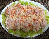 Foto del paso 4 de la receta: Huevos rellenos de gambas, delicias del Mar y atún