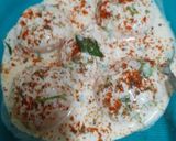 A picture of step 10 of Chilled Dahi Vada.