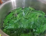 A picture of step 1 of Spinach Oats Uttapam with Coconut chutney and Beetroot Dip.