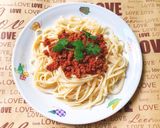 Hình bước làm 3 của món Pasta Sốt Thịt Bò Bằm Đơn Giản Cho Bé