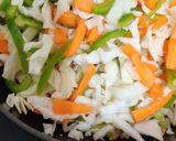 A picture of step 5 of Veg Rolls.