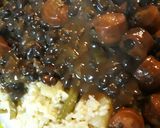 A picture of step 8 of Black Beanie Weenies.