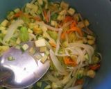 Foto del paso 6 de la receta: Zuppa di fiori di zucca - Sopa de flor de calabaza