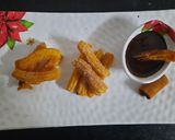 A picture of step 7 of Churros with chocolate dip.