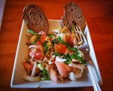 Foto del paso 4 de la receta: Ensalada de tomate con queso curado