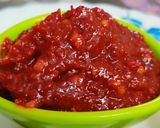 A picture of step 6 of Spicy Red Chilli Chutney/Ranjaka/Kempu Chutney/Ballolli khara.