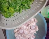 Foto langkah ke 1 dari resep Ayam tumis jamur hioko daun wangsui.
