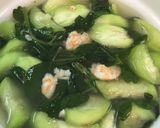 Hình bước làm 4 của món Canh dền mướp tôm tươi